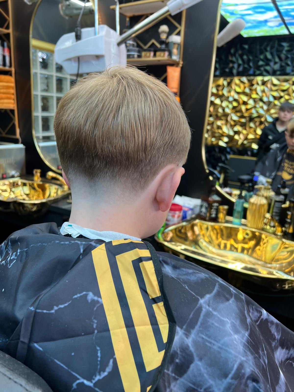 Golden Blade haircut finish