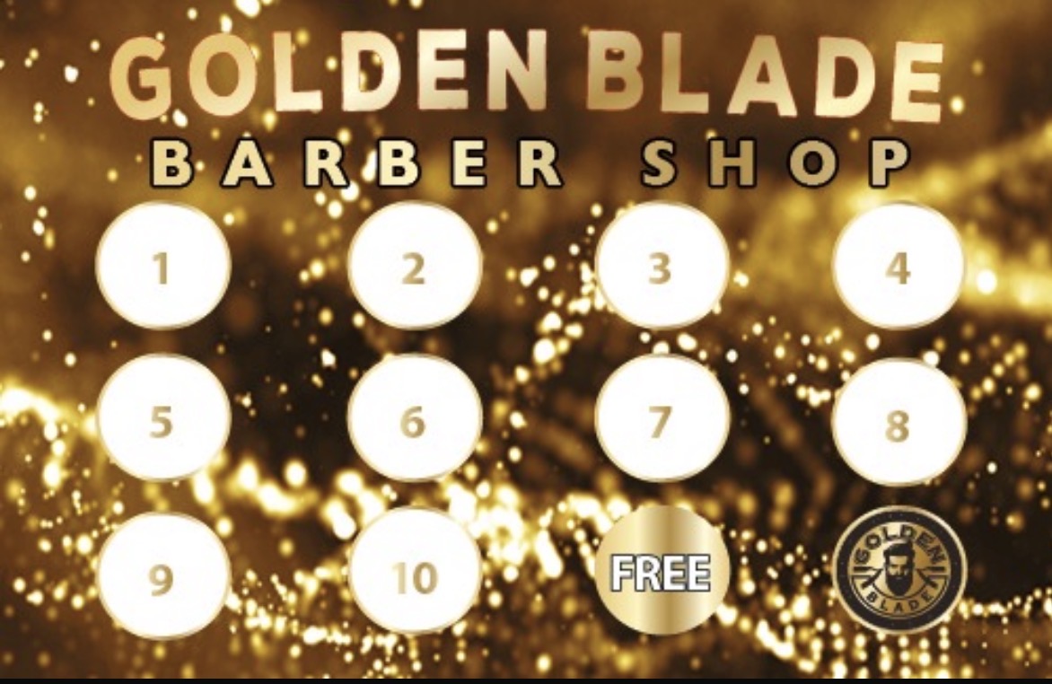 Golden Blade loyalty card