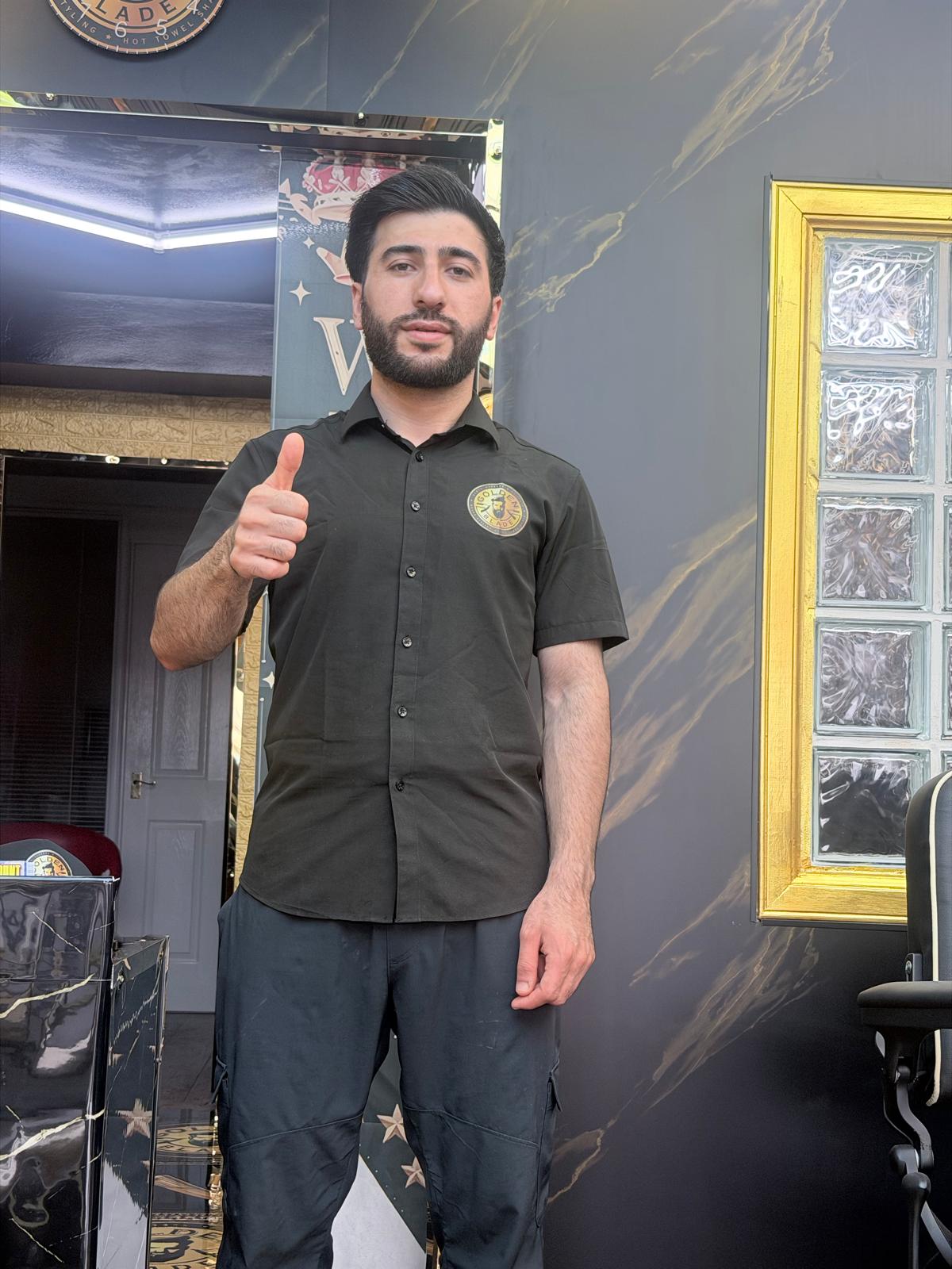Mahmoud, barber at Golden Blade Jordanhill