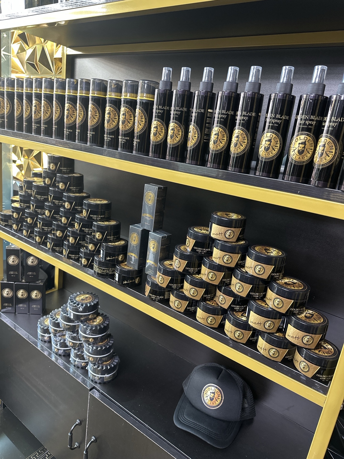 Golden Blade branded grooming products